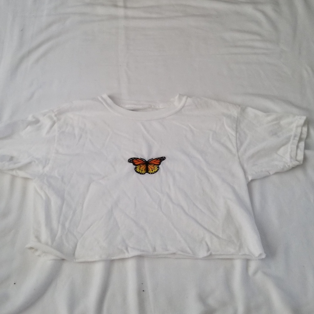 Serena butterfly crop top brandy Melville